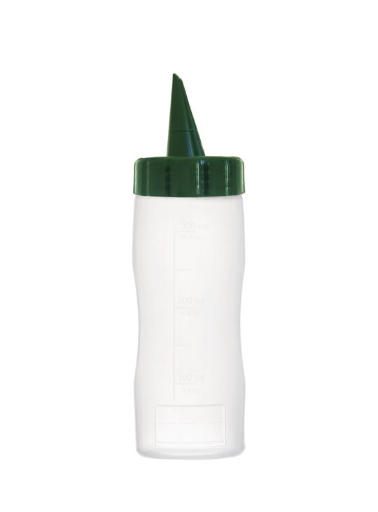 Bote aceite plastico transparente 500