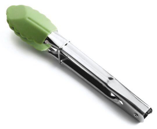 Pinza servir silicona mango acero 18cm