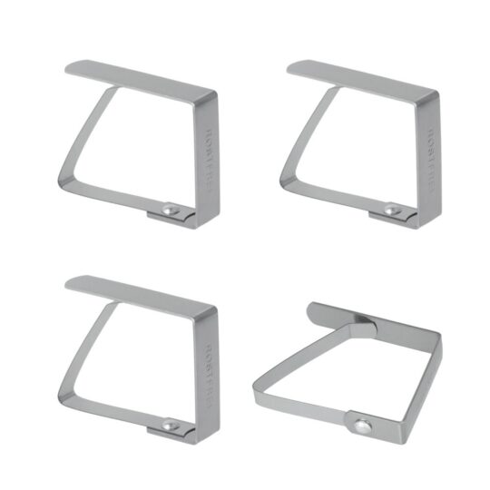 Pinza sujetamantel inox 4uds