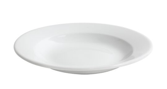 Plato hondo Boj blanco 23cm