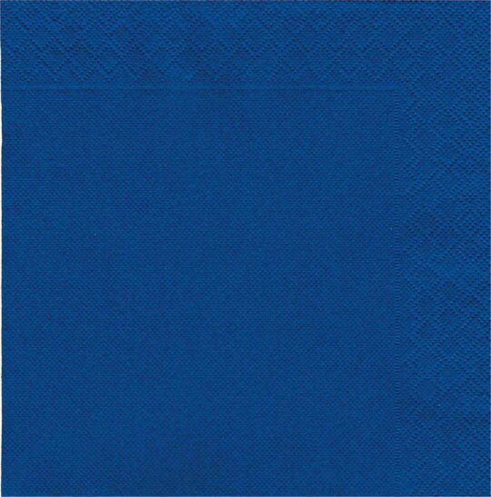 Servilleta papel 20x20 PP azul 100 uds