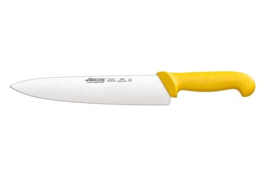 Cuchillo cocina mango amarillo 18cm
