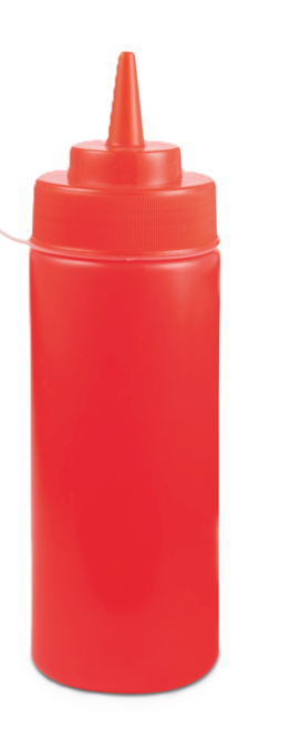 Bote salsa plastico rojo eco 360