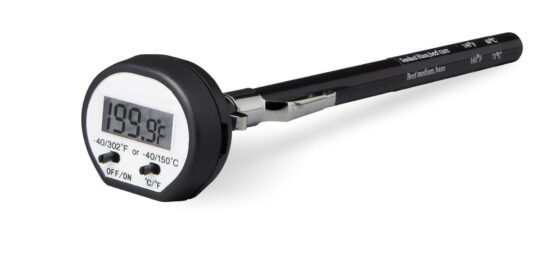 Termometro digital alimentacion negro 150ºc Lacor