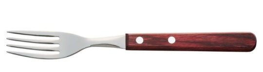 Tenedor trinchero mango madera 6 ud