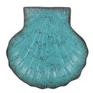 Fuente cristal concha turquesa 25x24