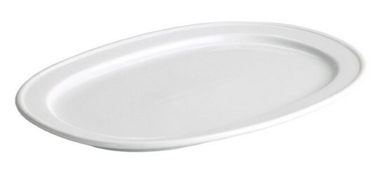 Fuente oval blanca 29cm