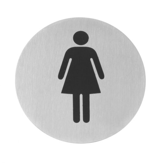 Placa aviso baño señora metacrilato