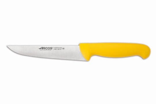Cuchillo cocina mango amarillo 15cm