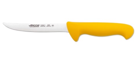 Cuchillo deshuesador mango amarillo 16cm