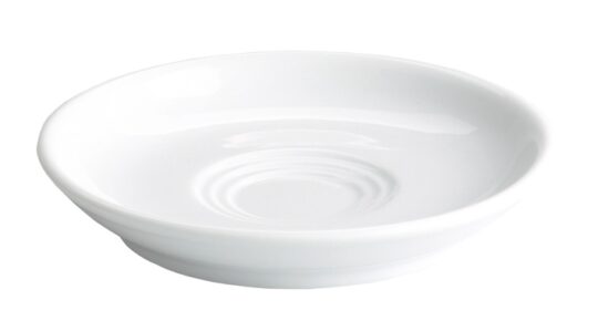 Plato cafe-te Iris blanco 14cm