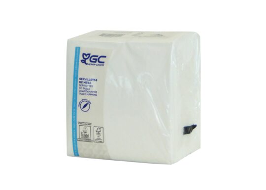 Servilleta papel 30x30 blanca 2 capas 100uds