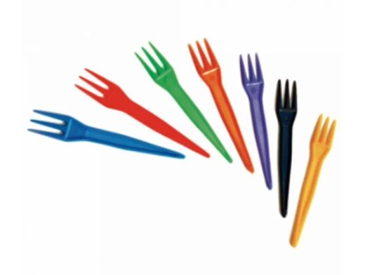 Tenedor plastico mini fritas 1000uds