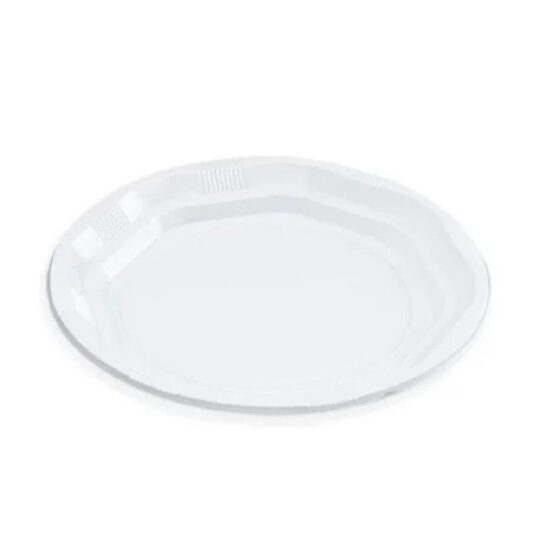 Plato plastico reutilizable 28cm 20uds