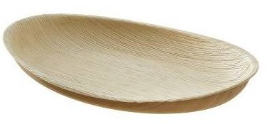 Fuente hoja palma oval 28x20 12uds