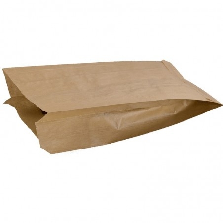 Bolsa papel panaderia kraft 20+9x40 100uds
