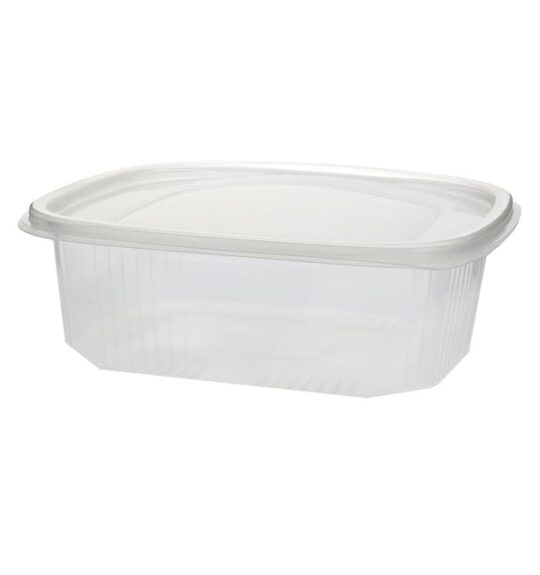 Envase plastico bandeja con tapa PP 2000 50uds