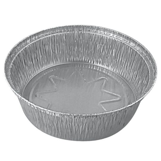 Envase aluminio redondo alto 20cm 125uds