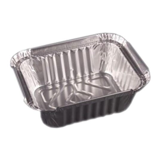 Envase aluminio rectangular 15cm 100uds