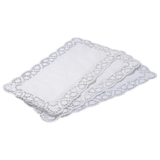 Blonda papel pasteleria rectangular 15x21 100uds