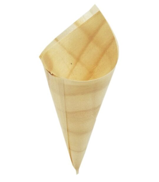 Cono bambu compostable 18cm 50uds