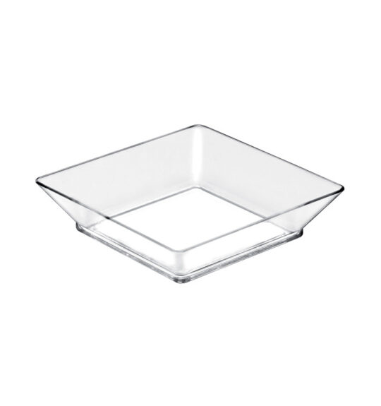 Platillo transparente ct. cuadrdado 6x6 cm. 25 ud.