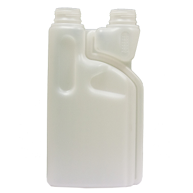 Botella limpieza rellenable 2 tapones 1L Dose Bottle