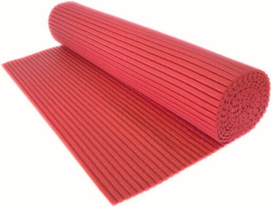 Rollo esterilla posavajillas rojo 65cm 3mts