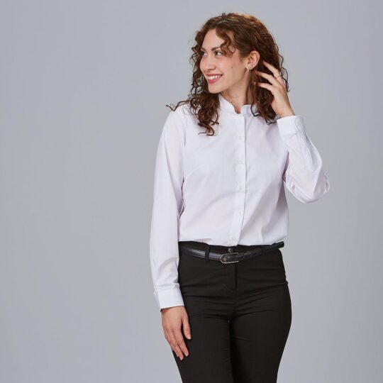 Camisa caballero mao blanca m/l T/L (44)