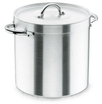 Olla aluminio con tapa 34cm 31L