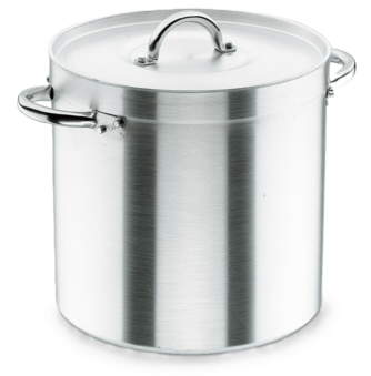 Olla aluminio con tapa 32cm 26L