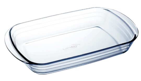 Fuente horno cristal rectangular 40x25 cm