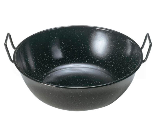 Sarten esmaltada honda con asas 30cm