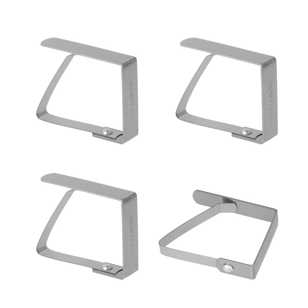 Pinza sujetamantel inox 4uds