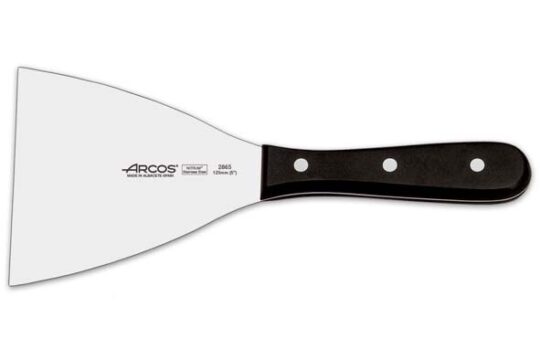 Espatula corta pizza dentado mango negro 16cm Arcos