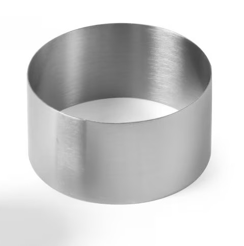 Molde aro inox redondo 9x6cm