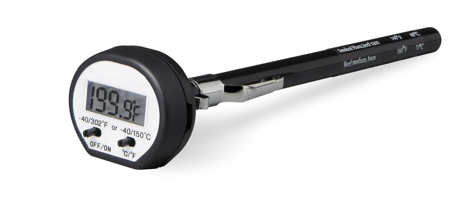 Termometro digital alimentacion negro 150ºc Lacor