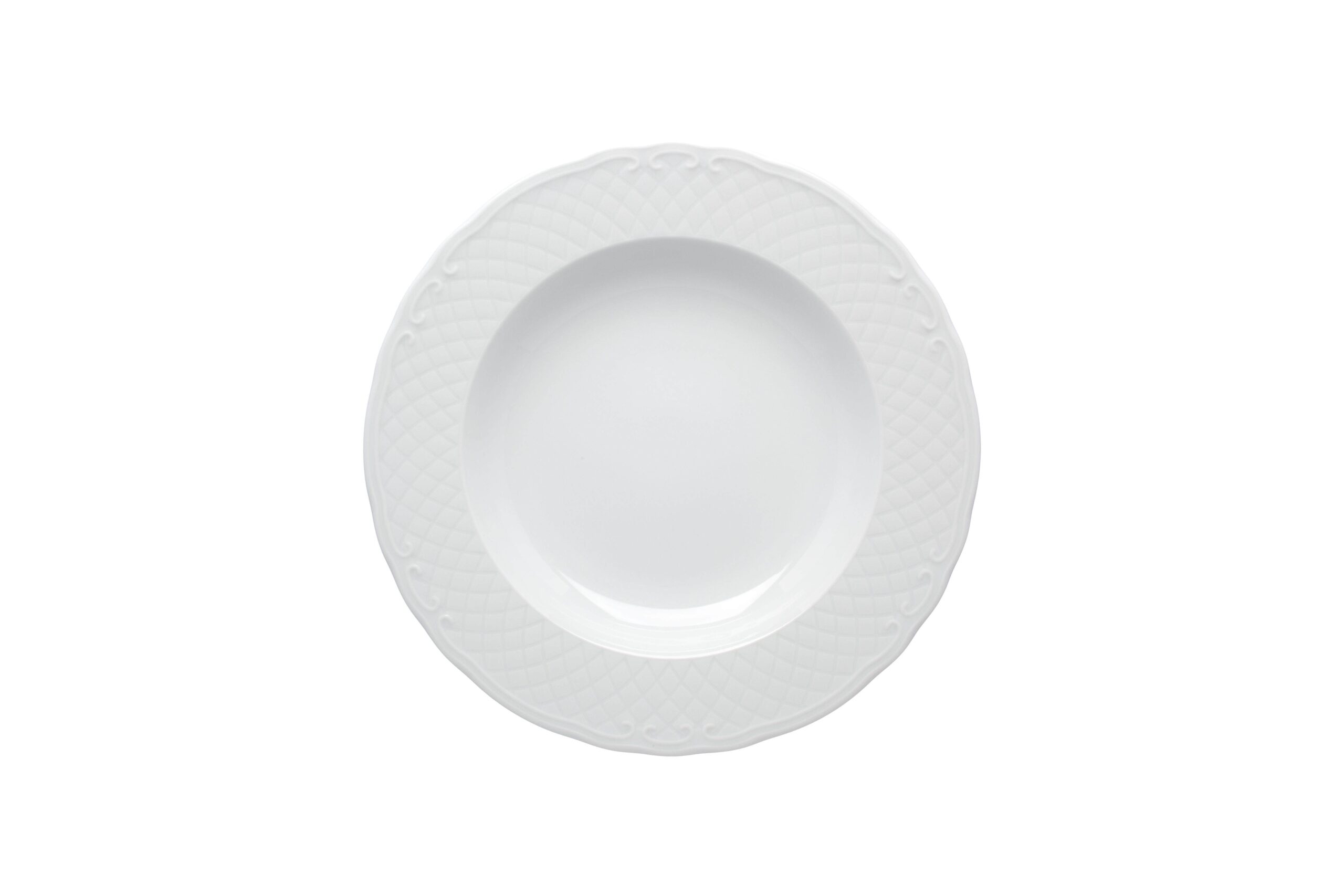 Plato hondo Escorial blanco 23cm