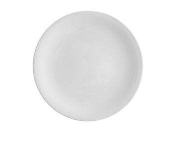 Plato porcelana blanca sin ala mod. Illusion 23 cm.