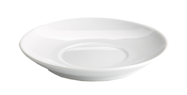 Plato cafe blanco 13cm