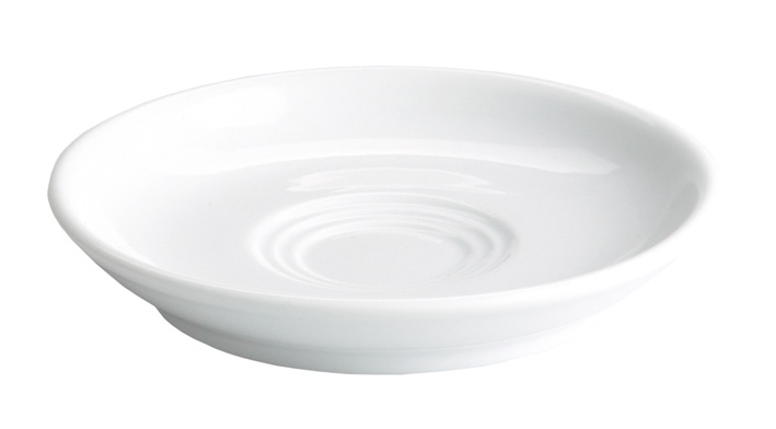 Plato cafe-te Iris blanco 14cm