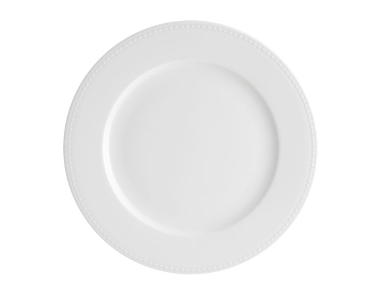 Plato llano Perla blanco 25cm