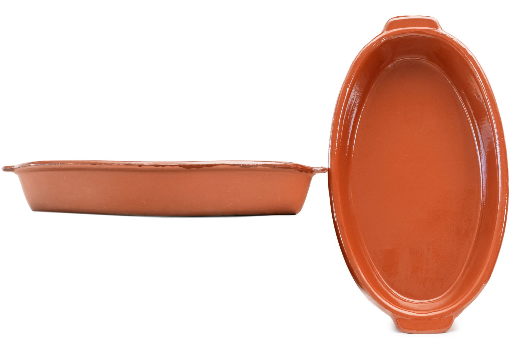 Fuente barro oval 43x26 cm