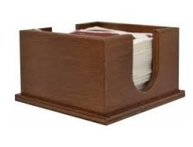 Servilletero 20x20cm madera