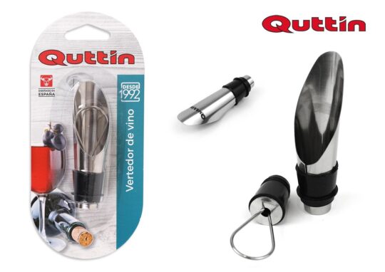 Vertedor metal vino con tapon