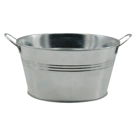 Recipiente galvanizado con asas 11x10cm 50cl