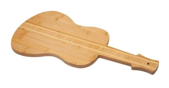 Tabla madera bambu guitarra 50x25 cm