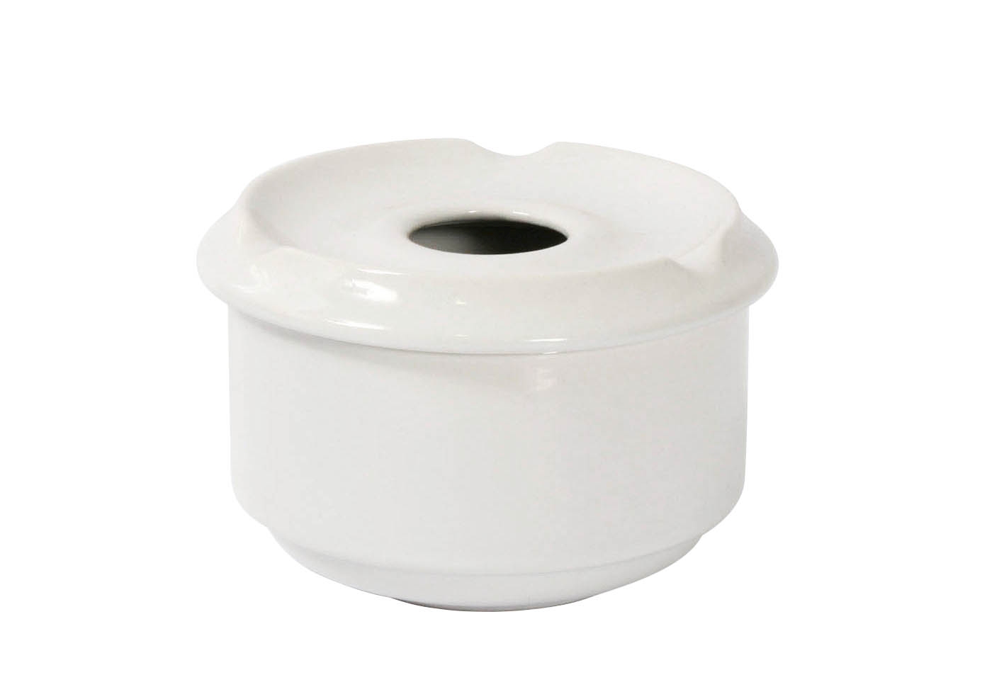CENICERO AGUA PORCELANA BLANCO 11CM
