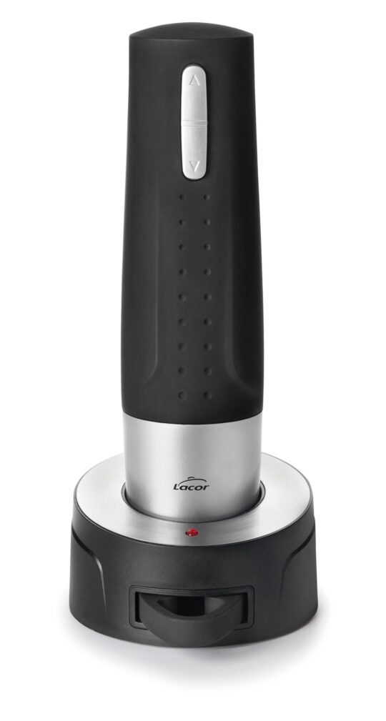 Sacacorcho electrico con base cargador