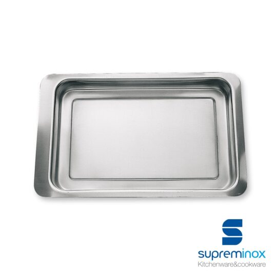 Bandeja inox vitrina tapa 27x17cm
